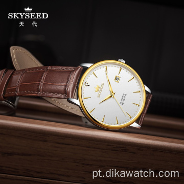 SKYSEED [Movimento de ouro atualizado] Diamond Watch Through